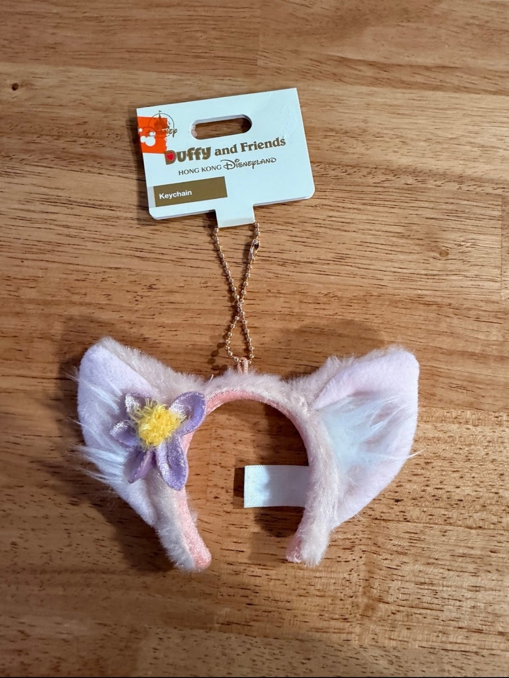 Disney Pink Plush Duffy and Friends Ear Headband Keychain